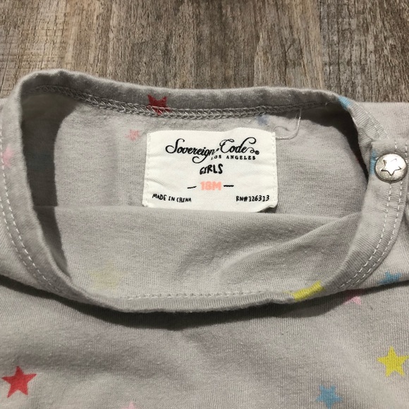Sovereign Code Gray and Star Tutu Onesie Size 18 Months - Picture 3 of 3